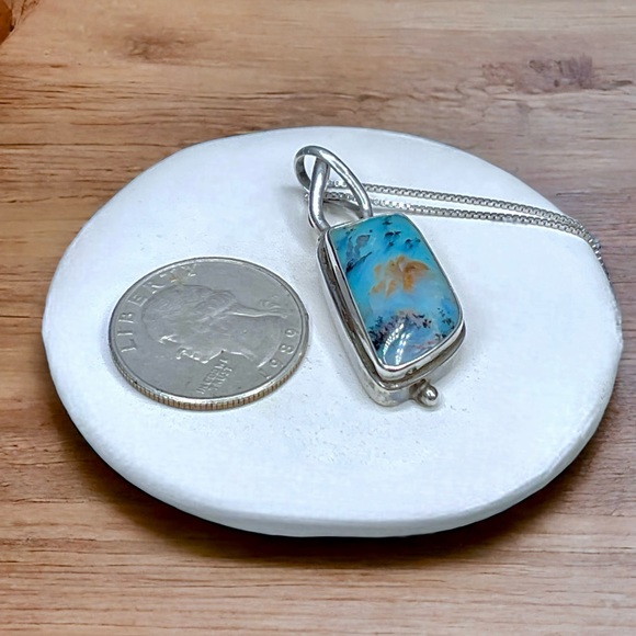 🌺Unique Sarda Sterling & Agate Necklace - Picture 10 of 14